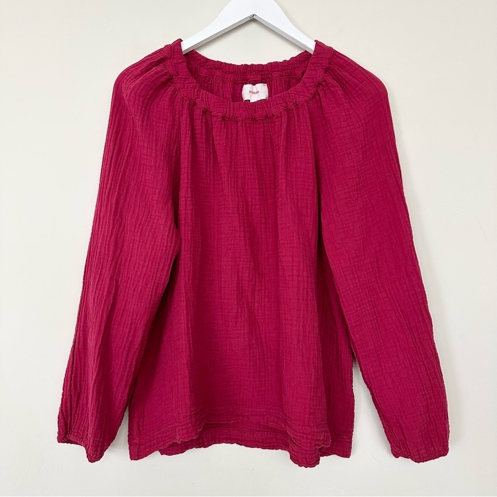 XiRENA Gauze Cotton Long Sleeve Shirt